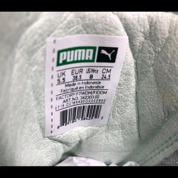 Puma Classic Sneaker Suede Teal size 8 - Picture 6 of 8